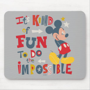 Tapis De Souris Mickey C'est amusant de faire l'impossible 2