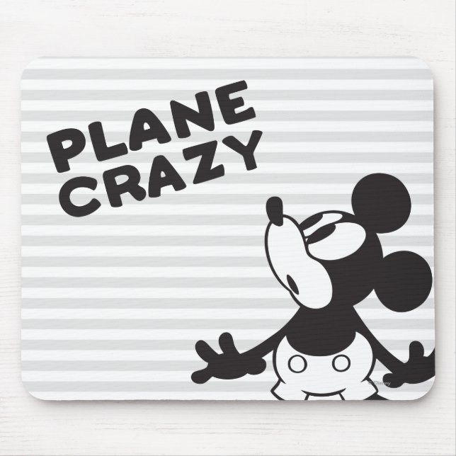 Tapis De Souris Mickey classique | Plane fou (Devant)