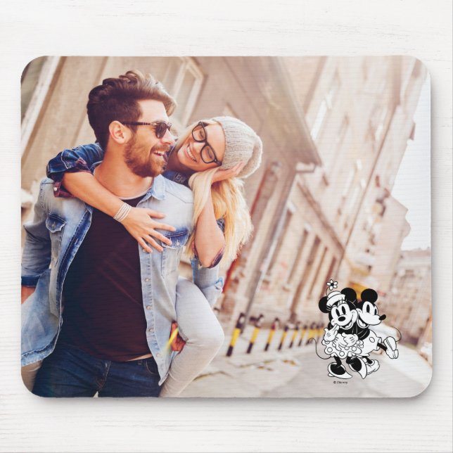 Tapis De Souris Mickey et Minnie - Couple Photo (Devant)