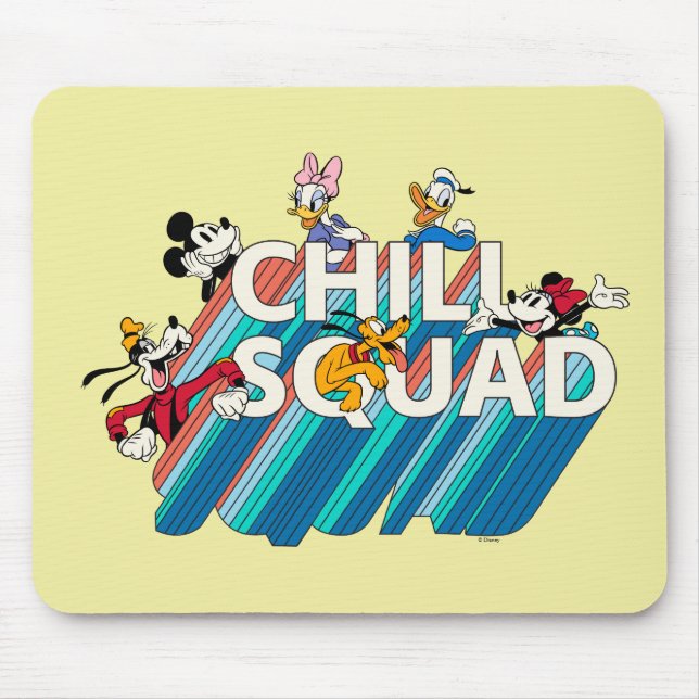 Tapis De Souris Mickey et ses amis | Équipe de réfrigération (Devant)