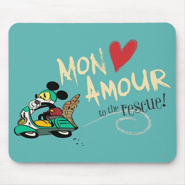 Tapis De Souris Mickey français | Mon Amour (Devant)