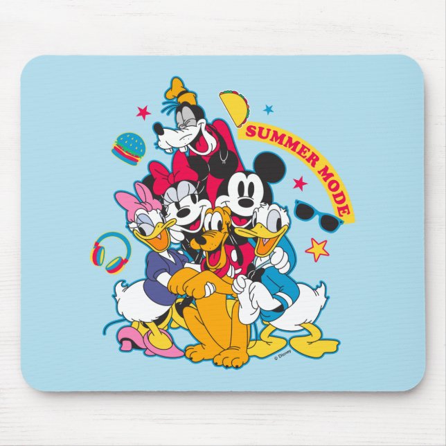 Tapis De Souris Mickey & Friends | Mode été amusant (Devant)