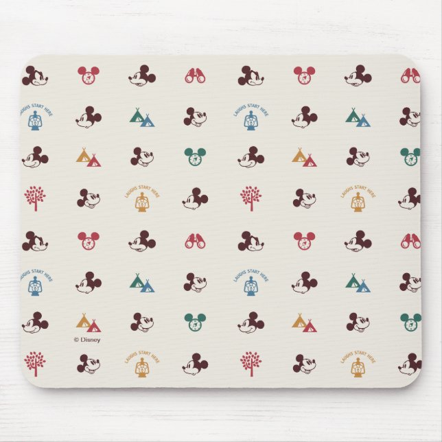 Tapis De Souris Mickey | Laughs Commencer ici Motif (Devant)