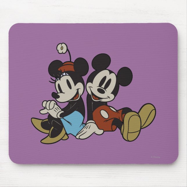 Tapis De Souris Mickey & Minnie | Coiffeuse classique (Devant)
