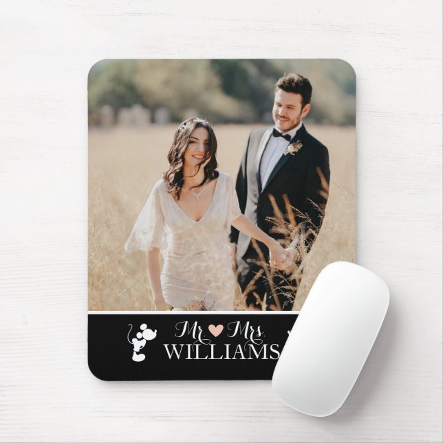Tapis De Souris Mickey & Minnie M. & Mme Mariage Photo (Avec souris)