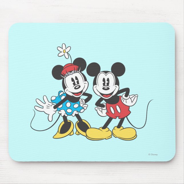 Tapis De Souris Mickey & Minnie | Paire classique (Devant)