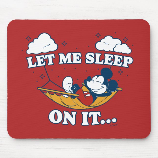Tapis De Souris Mickey Mouse Hammock "Let Me Sleep On It…" (Devant)