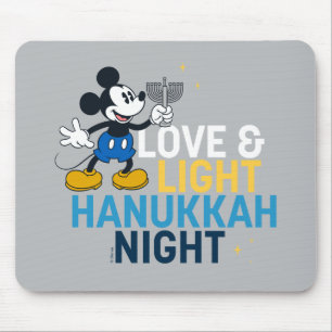 Tapis De Souris Mickey Mouse Hanouka de l'amour et de la lumière