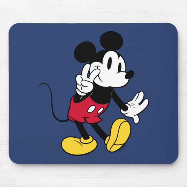 Tapis De Souris Mickey Mouse | Paix (Devant)