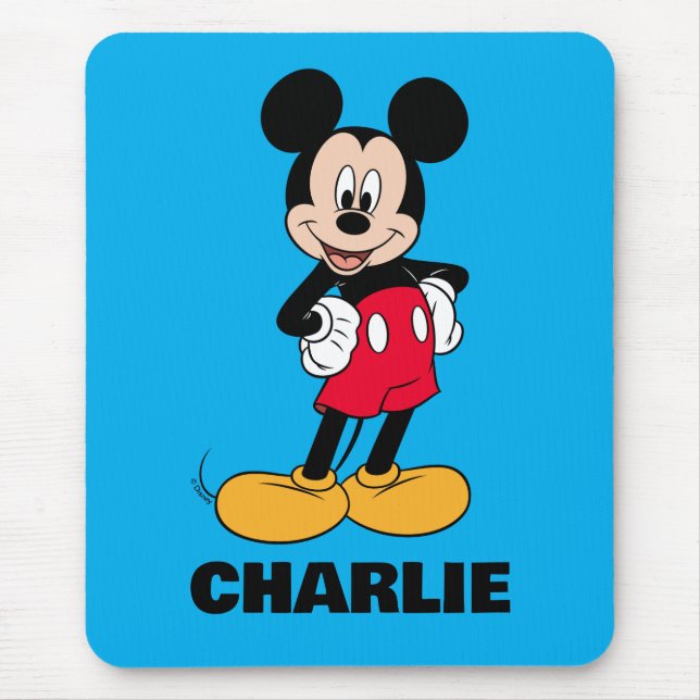 Tapis De Souris Mickey Mouse Pose Souriante (Devant)