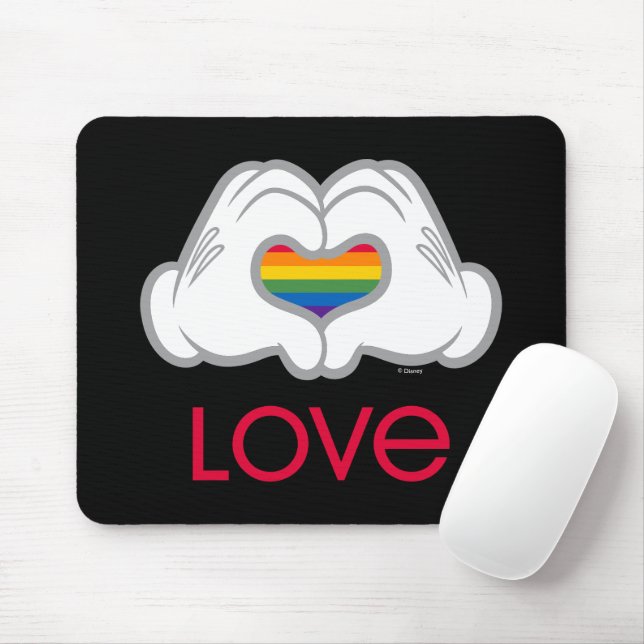Tapis De Souris Mickey Rainbow Love (Avec souris)