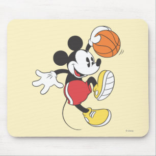 Tapis De Souris Mickey sportif Joueur de basket-ball