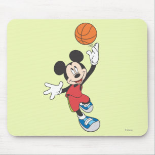 Tapis De Souris Mickey sportif Lancer de basket-ball
