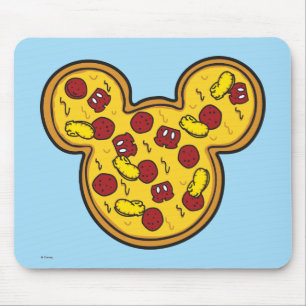 Tapis De Souris Mickey tendance Pizza en forme de tête