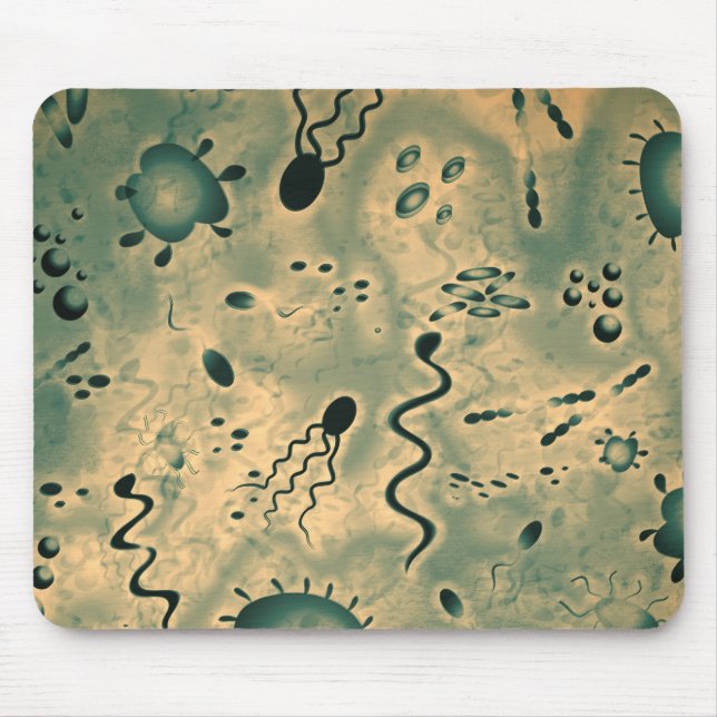 Tapis De Souris Microbes microscopiques (Devant)