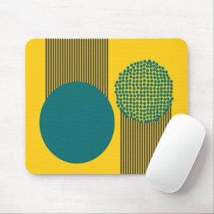 Tapis De Souris Midcentury Modern Circle and Lines