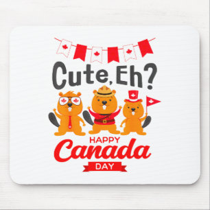 Tapis De Souris Mignon Eh Joyeux Journéedrapeau Canada Groundhogs 