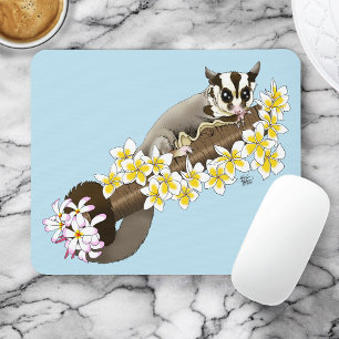 Tapis De Souris Mignon Glider Sucré Fleurs Tropicales de Plumeria 