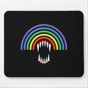 Tapis De Souris Mignon LGBTQ Vamre LGBTQ Halloween Fantôme Arc-en-