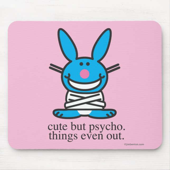 Tapis De Souris Mignon mais psychopathe (Devant)