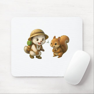Tapis De Souris Mignon Okojo et Écureuil – Okojo et ses amis