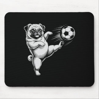 Tapis De Souris Mignon Papa Chien Pug Football Club De Football En