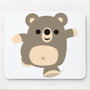 Tapis De Souris Mignonne course Cartoon Ours mousepad