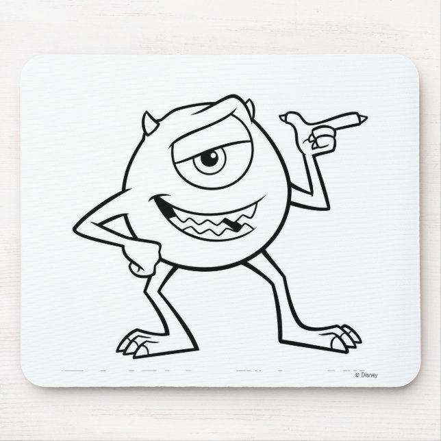 Tapis De Souris Mike Disney de Monsters, Inc. (Devant)