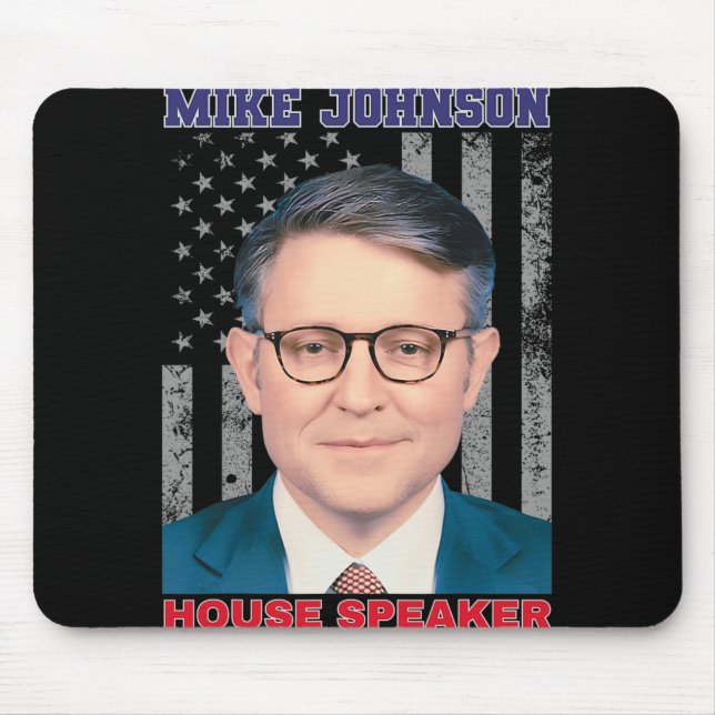 Tapis De Souris Mike Johnson New House Speaker American Usa Flag P (Devant)