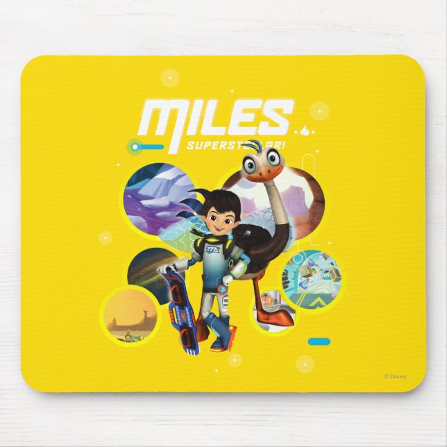Tapis De Souris Miles Superstellar & MERC Robotic Sidekick (Devant)