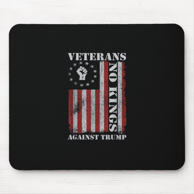 Tapis De Souris Military Veterans Protest Flag Patriotic Freedom (Devant)