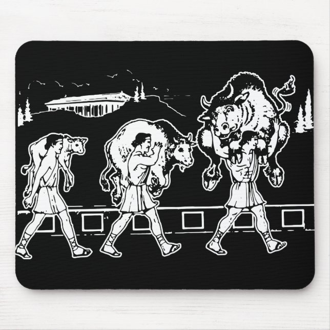 Tapis De Souris Milo de Croton et Taureau - gymnase de motivation (Devant)