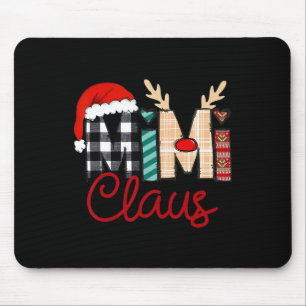 Tapis De Souris Mimi Claus Reindeer Noël