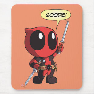 Tapis De Souris Mini Deadpool Avec Deux Épées
