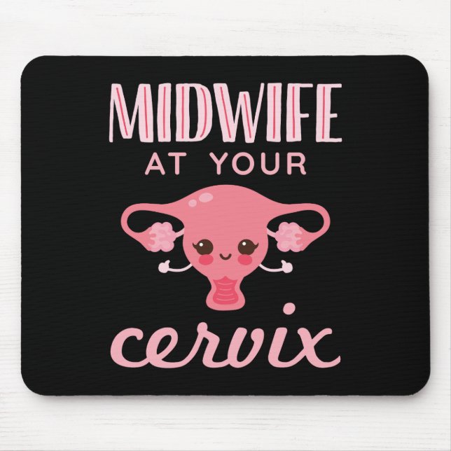 Tapis De Souris Mini-femme à votre Cervix Midwives Midwifery (Devant)