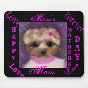 TAPIS DE SOURIS MINI YORKIE POO    