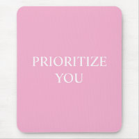 Minimal Prioriser Vous Citation Rose Poussiéreuse 