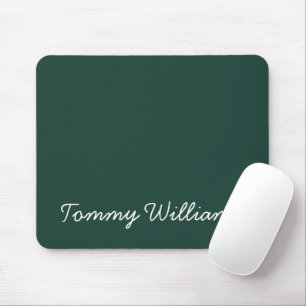 Tapis De Souris Minimaliste Emerald Green Professionnel Simple