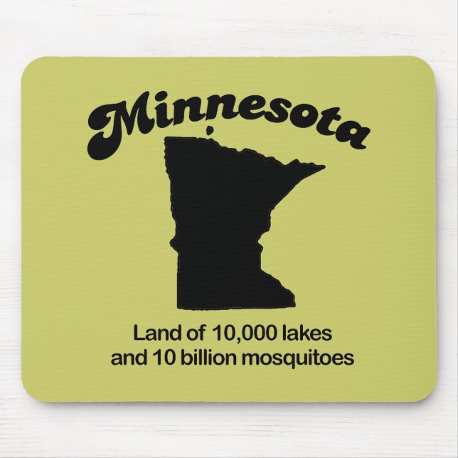 Tapis De Souris Minnesota Motto - Terre de 10 000 lacs (Devant)