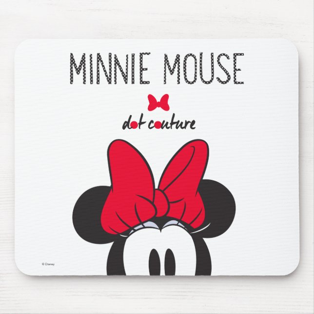 Tapis De Souris Minnie branchée | Couture de point (Devant)