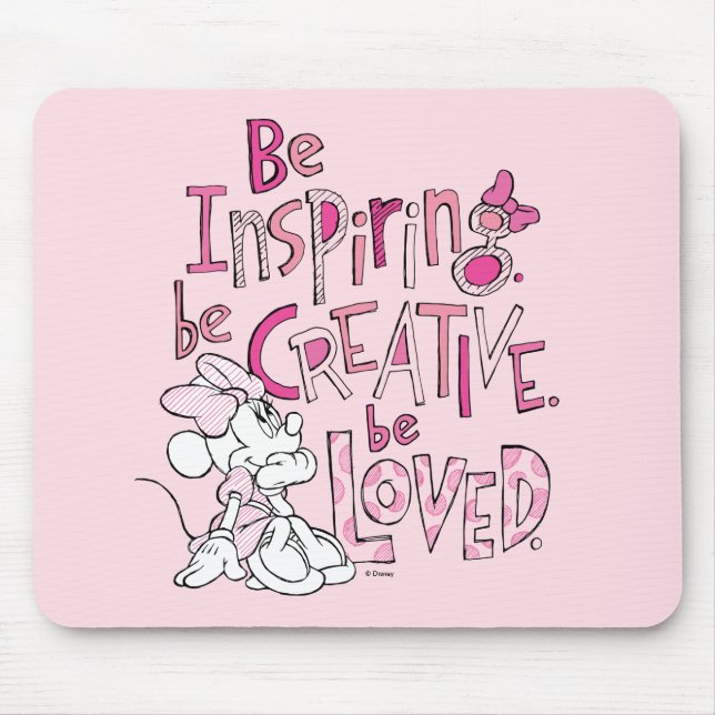 Tapis De Souris Minnie | Être inspirant (Devant)