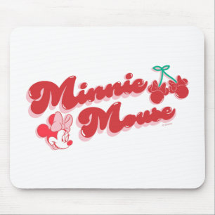 Tapis De Souris Minnie Mouse Cerise Douce Script