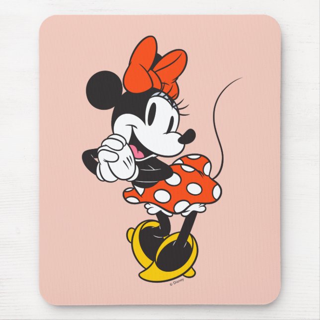 Tapis De Souris Minnie Mouse Classique Pose les Mains Croisées (Devant)