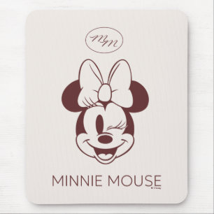 Tapis De Souris Minnie Mouse Graphique Minimaliste Élégant