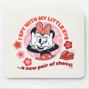 Tapis De Souris Minnie Mouse Je vois avec mon petit œil…
