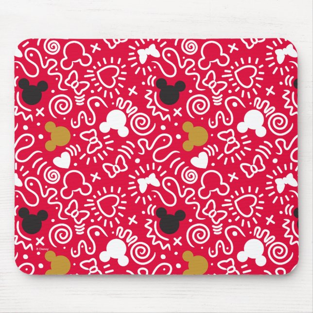 Tapis De Souris Minnie Mouse | Motif Doodle (Devant)