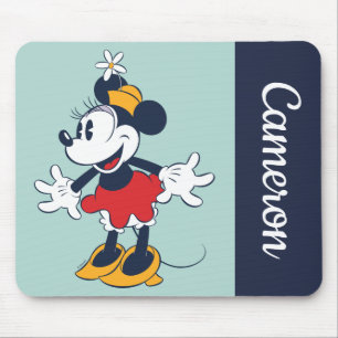 Tapis De Souris Minnie Mouse   Pose du chapeau fleuri amusant