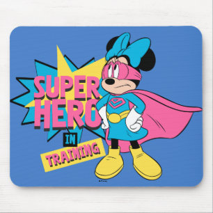 Tapis De Souris Minnie Mouse   Super héros en formation