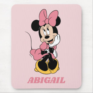 Tapis De Souris Minnie   Poster en rose