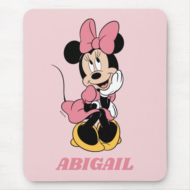 Tapis De Souris Minnie | Poster en rose (Devant)
